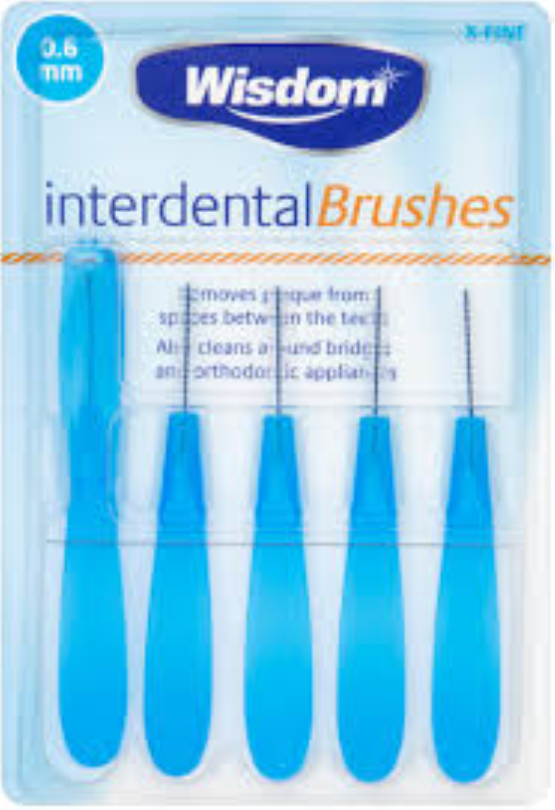 WISDOM INTERDENTAL BRUSHES 0.6MM